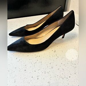 Ann Taylor Black Suede Heels